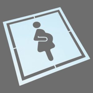 บล็อกทาสีพื้น สัญลักษณ์สตรีมีครรภ์ Floor marking stencil