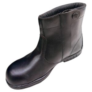 รองเท้านิรภัยหุ้มข้อติดซิป (พื้นยาง) Zipper Mid Boots