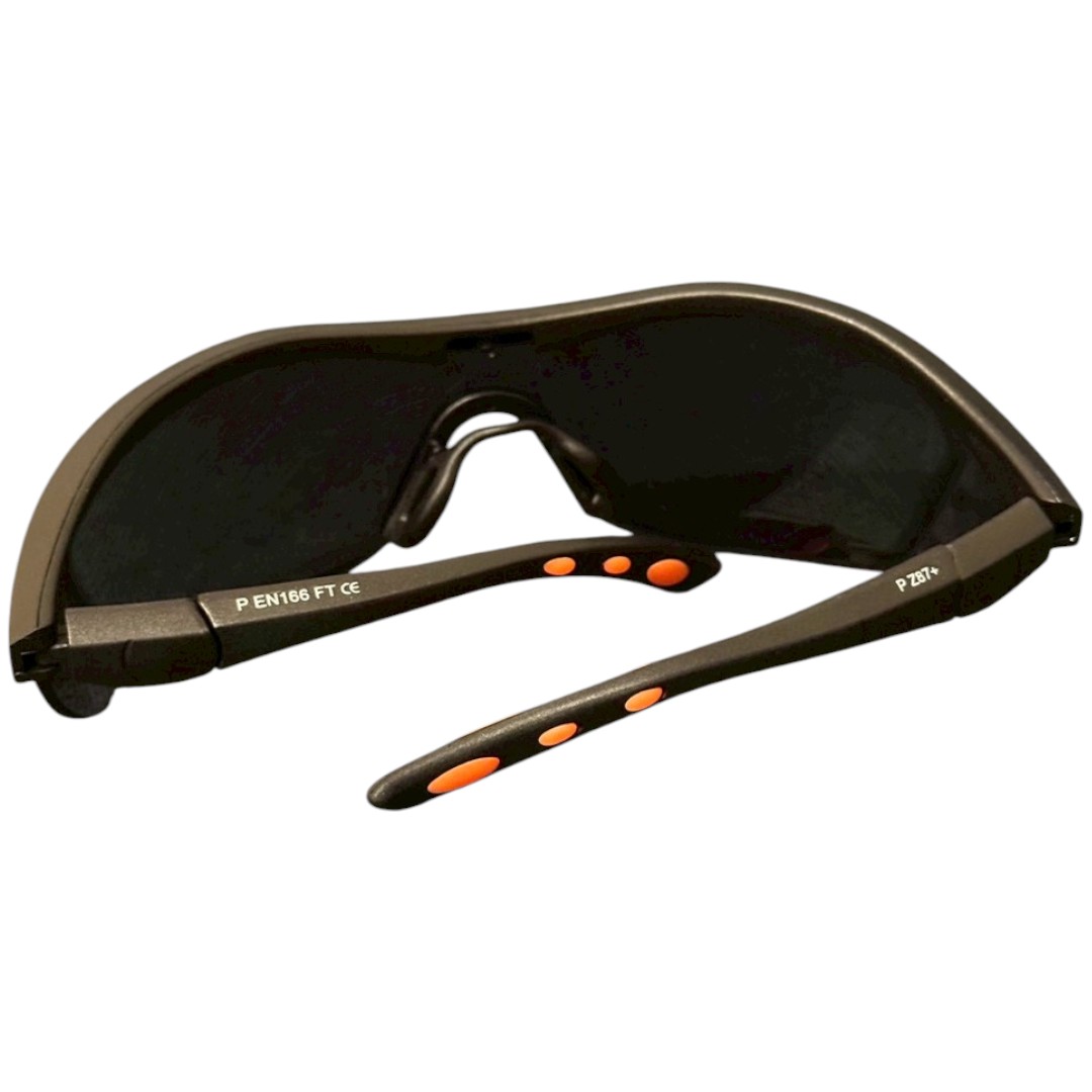 แว่นตานิรภัยเลนส์เทา Safety Spectacles Gray Lenses - Image 2