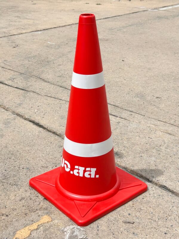 กรวยจราจรสีแดง EVA+PE (ไม่มีจุก) - Image 4