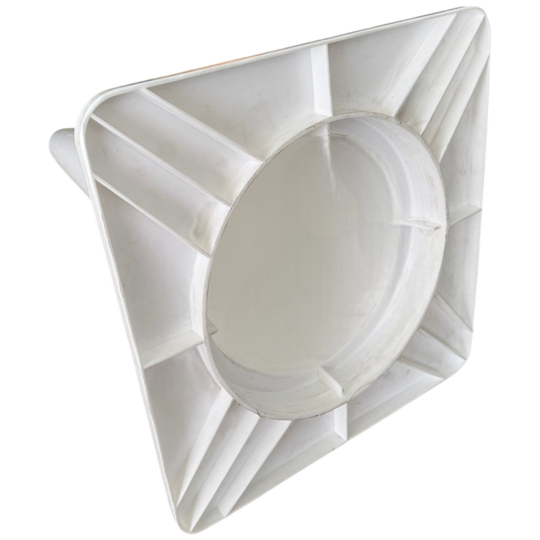 กรวยจราจรPP สีขาว (มีจุก) | Traffic Cone White - Image 2