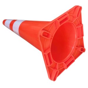 Alternative view of กรวยจราจร สีส้ม PVC | Traffic Cone Orange (PVC)