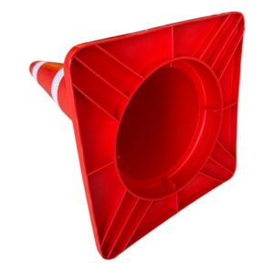 Alternative view of กรวยจราจรEVA+PE สีส้ม (มีจุก) | Traffic Cone Orange