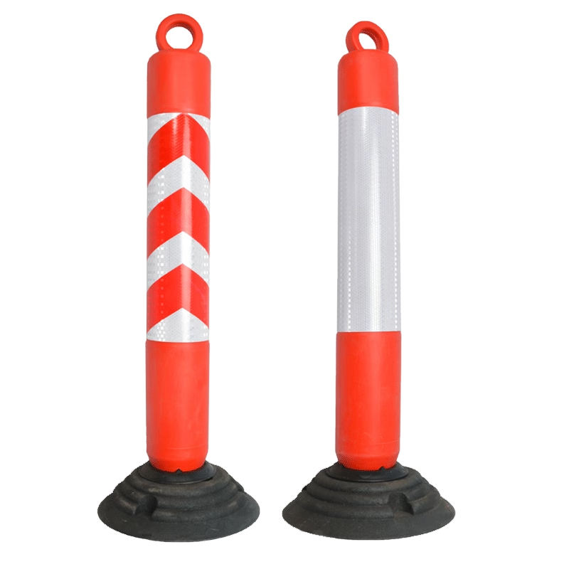 เสาล้มลุกPE ฐานยางเพิ่มน้ำหนัก