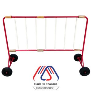 แผงกั้นจราจร 1.5 เมตร (ล้อ8นิ้ว) | Steel Traffic Barrier 1.5M.