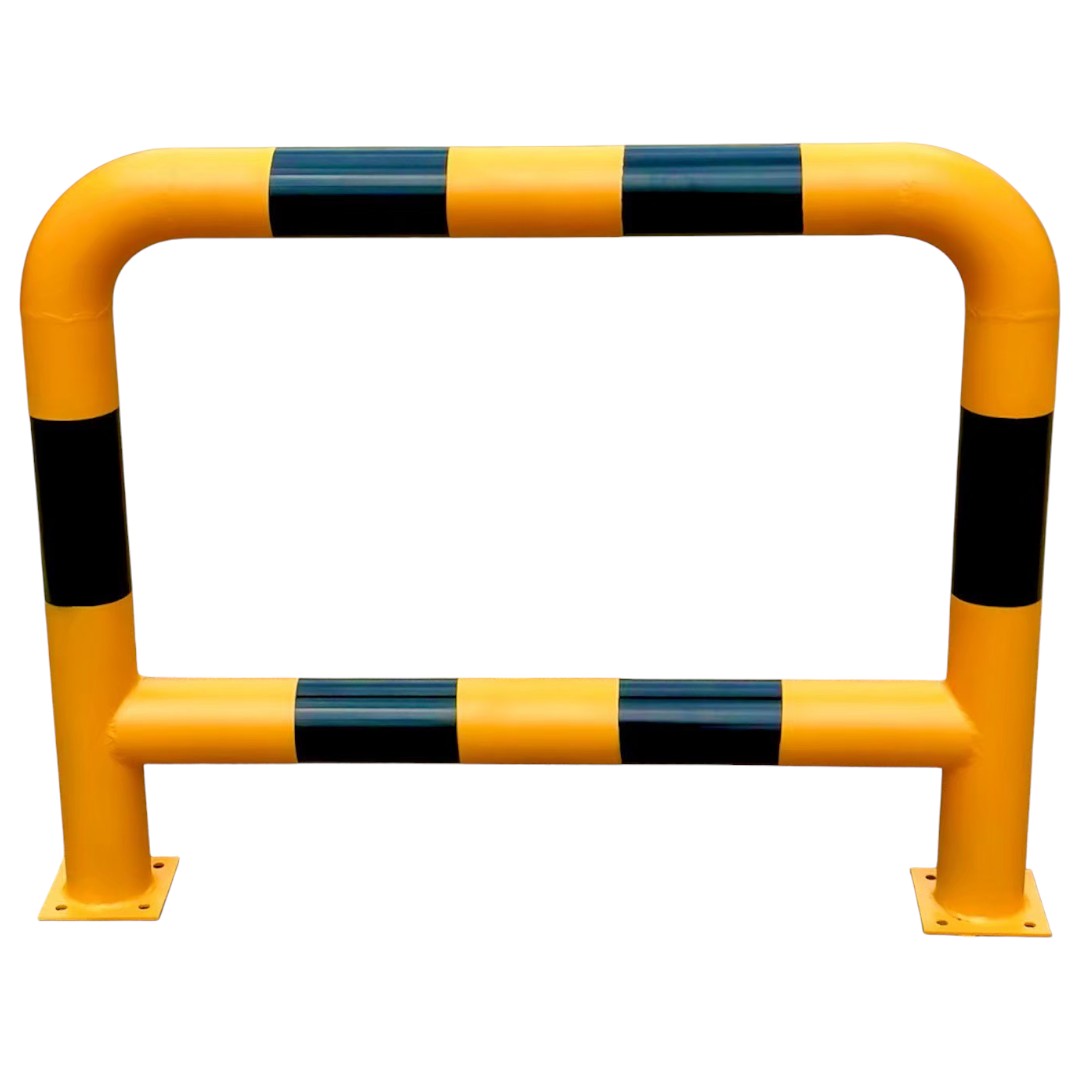 ราวเหล็กกันชน 100x80cm. เหลือง-ดำ