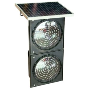 Alternative view of ไฟกระพริบโซล่าเซลล์ ชนิด 2 ดวงโคม | Dual-Head Solar Warning Beacon