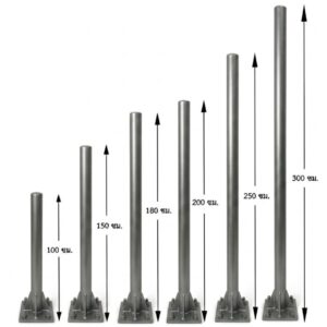 Alternative view of เสาเหล็กกลมสีบรอนซ์เงิน (TPB-04) | Traffic Posts Bronze