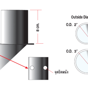 Alternative view of ขายึดกระจกโค้งติดผนัง โพลีคาร์บอเนต สินค้ามาตรฐาน