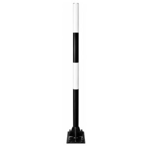 เสาเหล็กกลมสีขาว-ดำ | Traffic Posts BK-WH