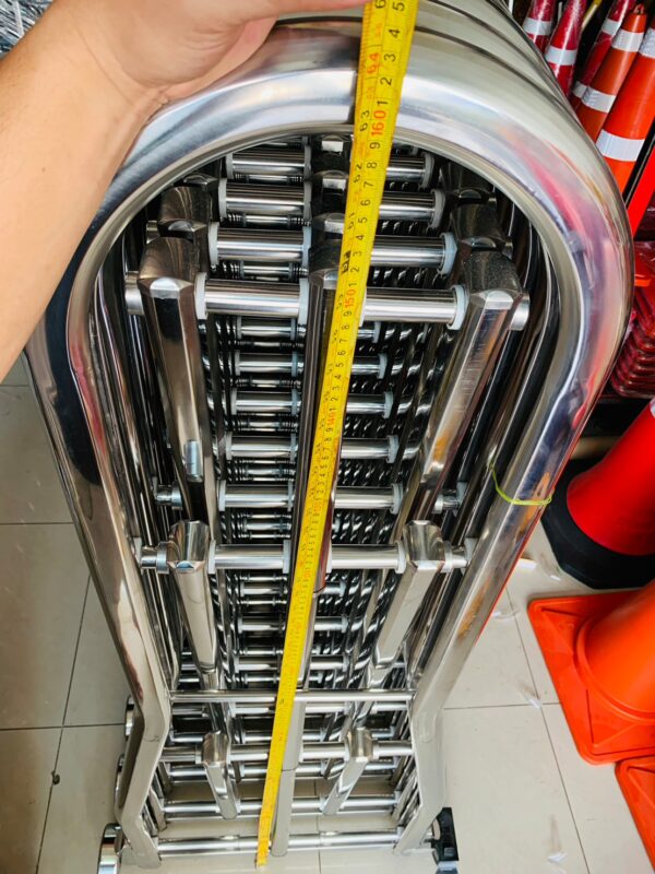 แผงกั้นยืดหดได้สูง 160 cm. สแตนเลส เกรด304 - Image 4