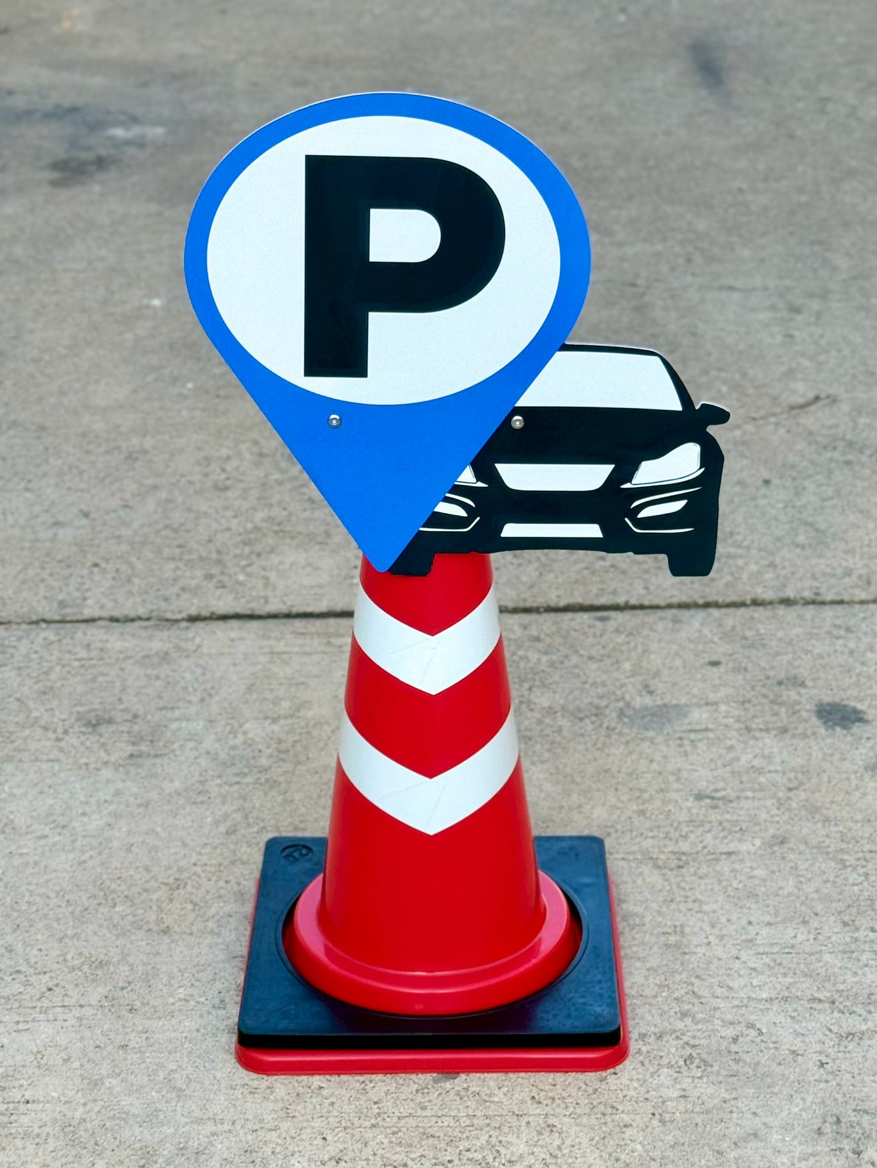 ป้ายสวมกรวยจราจร | Traffic Cone Sign - Image 7