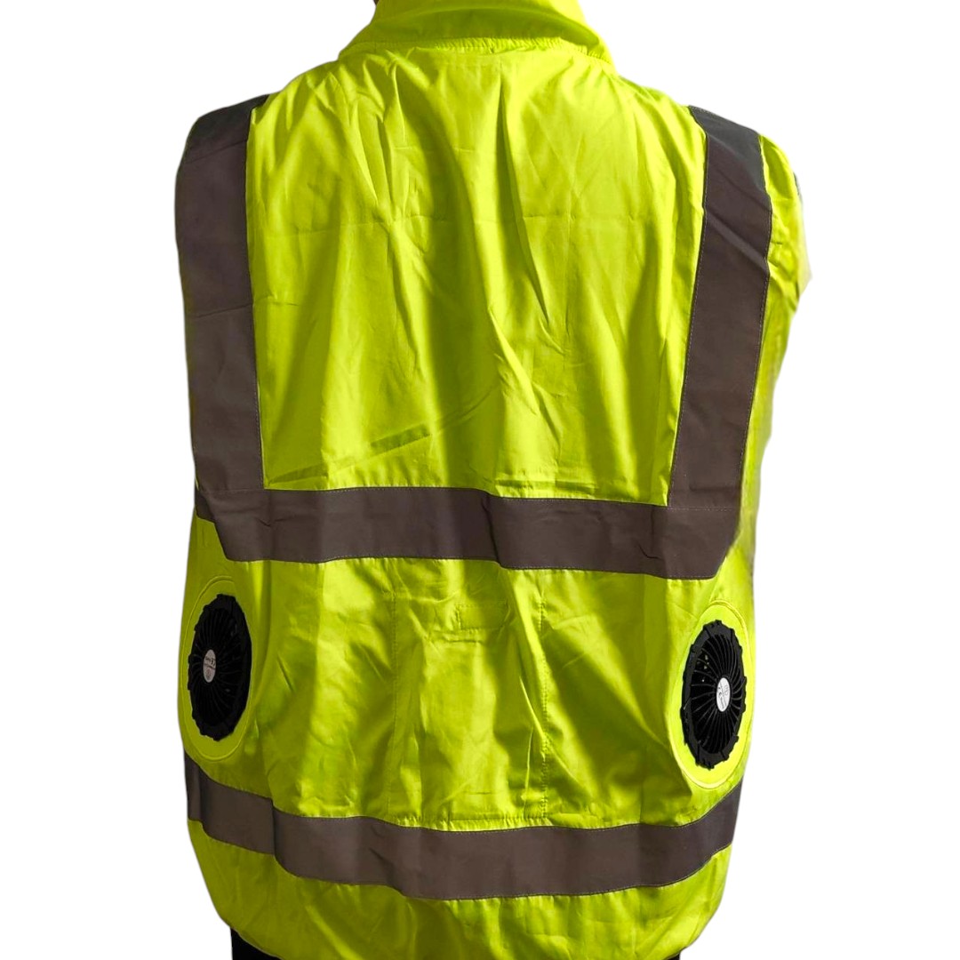 เสื้อกั๊กสะท้อนแสง มีพัดลมในตัว | CoolBlade Reflective Vest