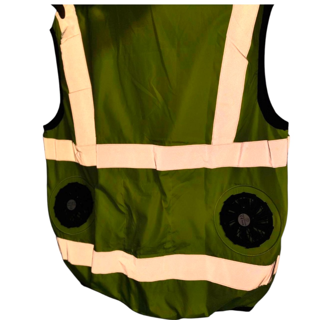 เสื้อกั๊กสะท้อนแสง มีพัดลมในตัว | CoolBlade Reflective Vest - Image 4