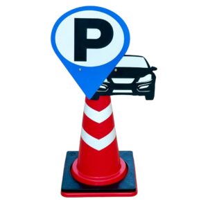ป้ายสวมกรวย ที่จอดรถยนต์ | Car Parking Cone Top Sign