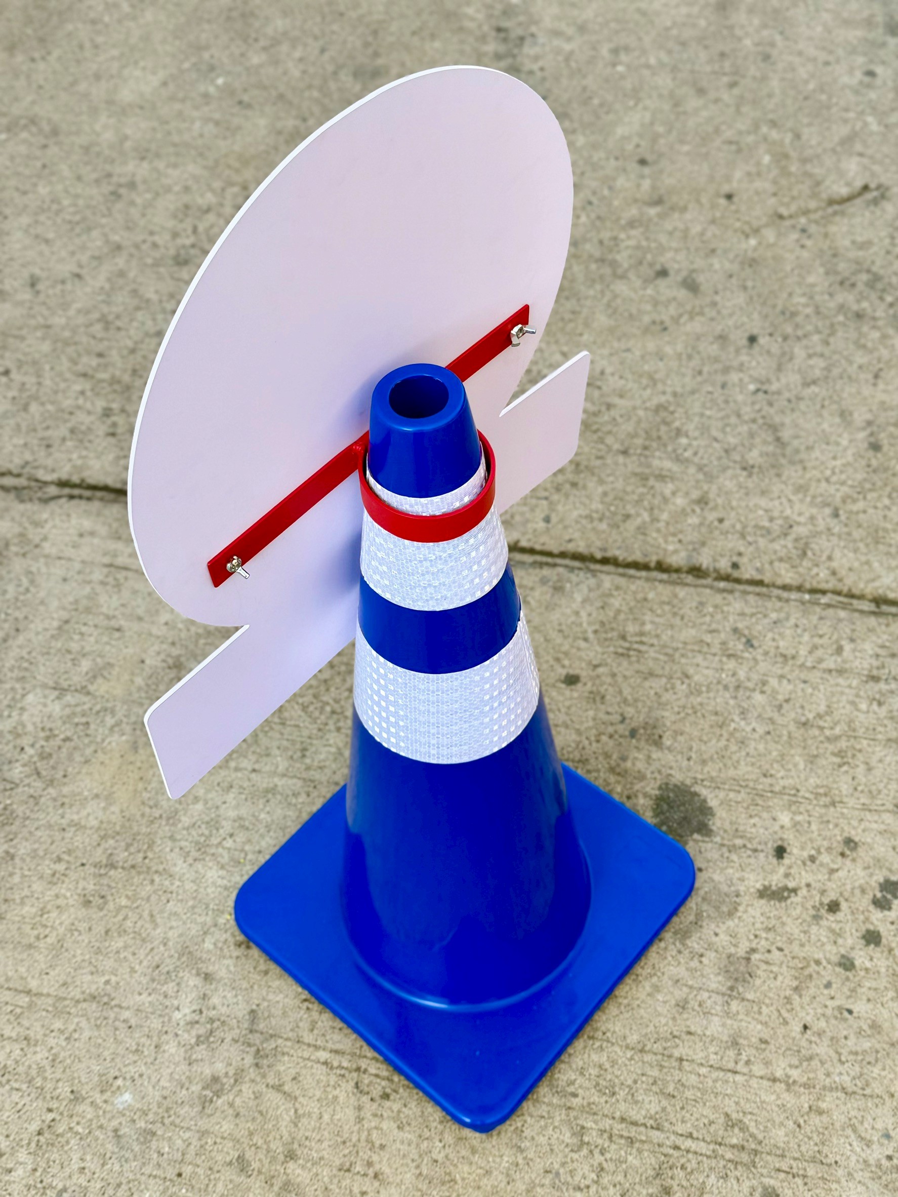 ป้ายสวมกรวย ที่จอดรถคนพิการ | Disabled Parking Cone Top Sign O - Image 4