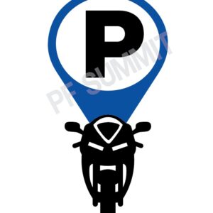 ป้ายสวมกรวย ที่จอดรถบิ๊กไบค์ | Big Bike Cone Top Sign