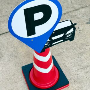 Alternative view of ป้ายสวมกรวย ที่จอดรถยนต์ | Car Parking Cone Top Sign