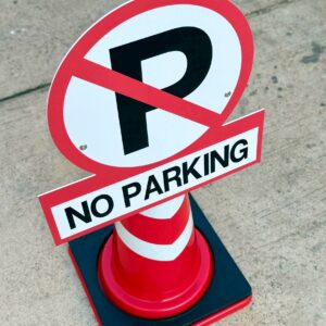 Alternative view of ป้ายสวมกรวย ห้ามจอดรถ | No Parking Cone Top Sign