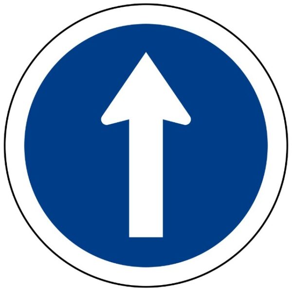 รับผลิต ป้ายให้เดินรถทางเดียว [บ.37] | Proceed Straight Sign