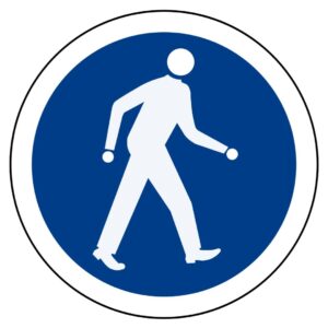 ป้ายคนเดินเท้า [บ.53] | Pedestrians only sign