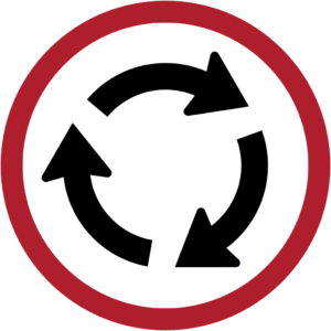 ป้ายวงเวียน [บ-48] | roundabout sign