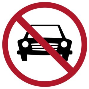 ป้ายห้ามรถยนต์ [บ.14] | No cars sign