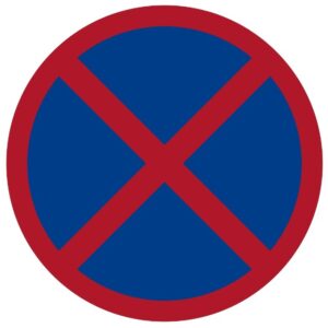 ป้ายห้ามหยุดรถ [บ.30] | No Stopping Sign