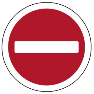 ป้ายห้ามเข้า [บ-5] | Not enter sign
