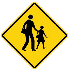 ป้ายเตือนโรงเรียนระวังเด็ก [ต.57] | School Children Ahead sign