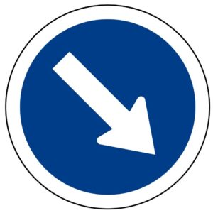 ป้ายให้ชิดขวา [บ.41] | Keep right Sign