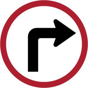 ป้ายให้เลี้ยวขวา [บ-44] | Sign to turn right