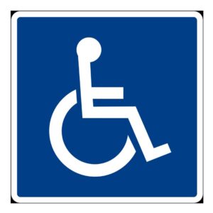 ป้ายสำหรับคนพิการ [น.16] | Accessible facilities sign.