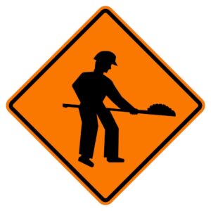 ป้ายเตือนคนทำงาน [ต.3] | Workers ahead sign.