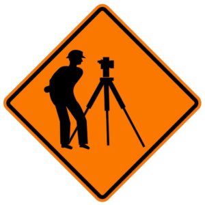 ป้ายเตือนสำรวจทาง [ต.1] | Road survey ahead sign.
