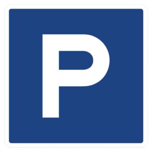 ป้ายแสดงที่จอดรถ | Parking sign.