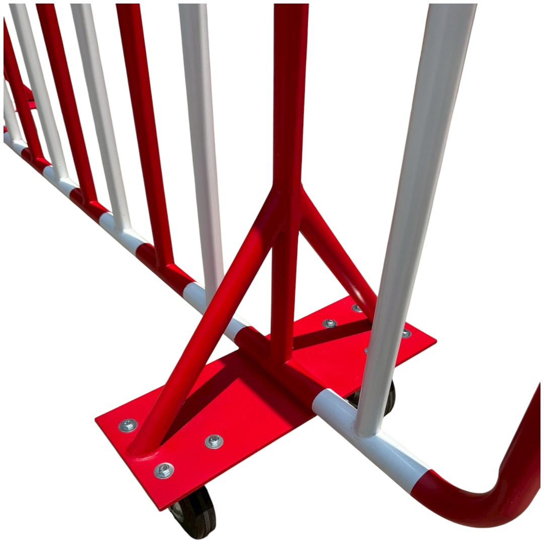 รั้วกั้นจราจร แบบเคลื่อนย้ายได้ (มีล้อ) | Mobile Traffic Barricade with Wheels - Image 4