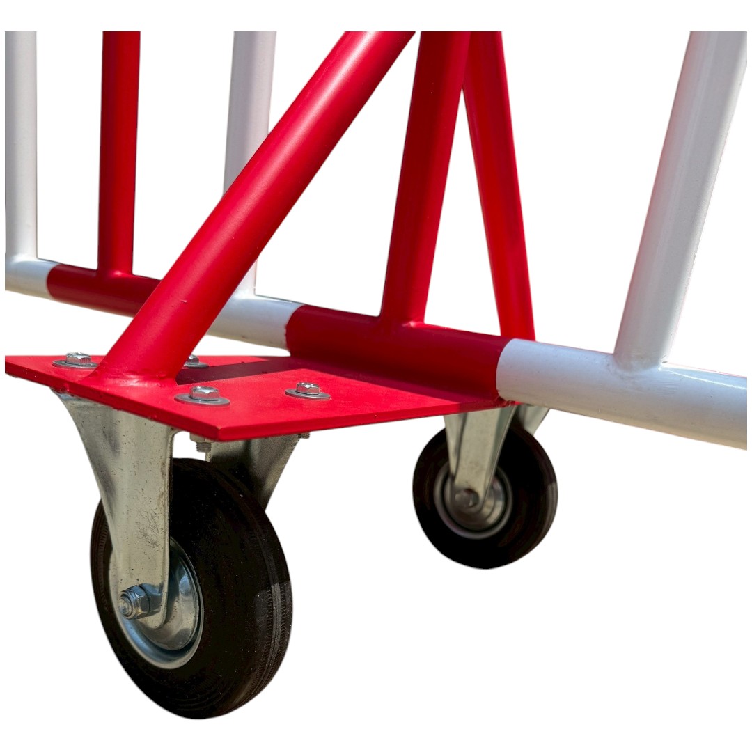 รั้วกั้นจราจร แบบเคลื่อนย้ายได้ (มีล้อ) | Mobile Traffic Barricade with Wheels - Image 3