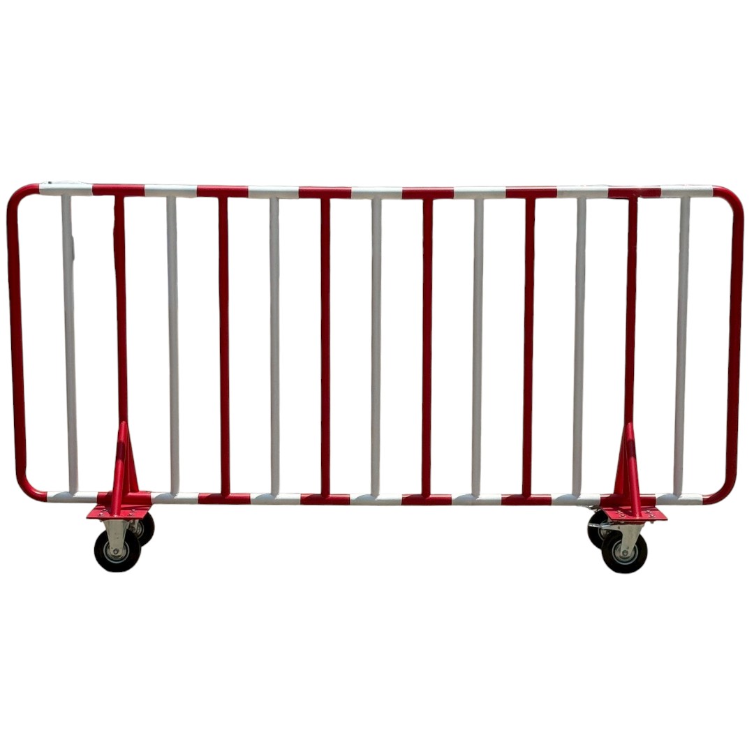 รั้วกั้นจราจร แบบเคลื่อนย้ายได้ (มีล้อ) | Mobile Traffic Barricade with Wheels