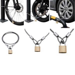 สลิงล็อคล้อรถหุ้มยาง PVC | Wheel Lock Cable - Image 5