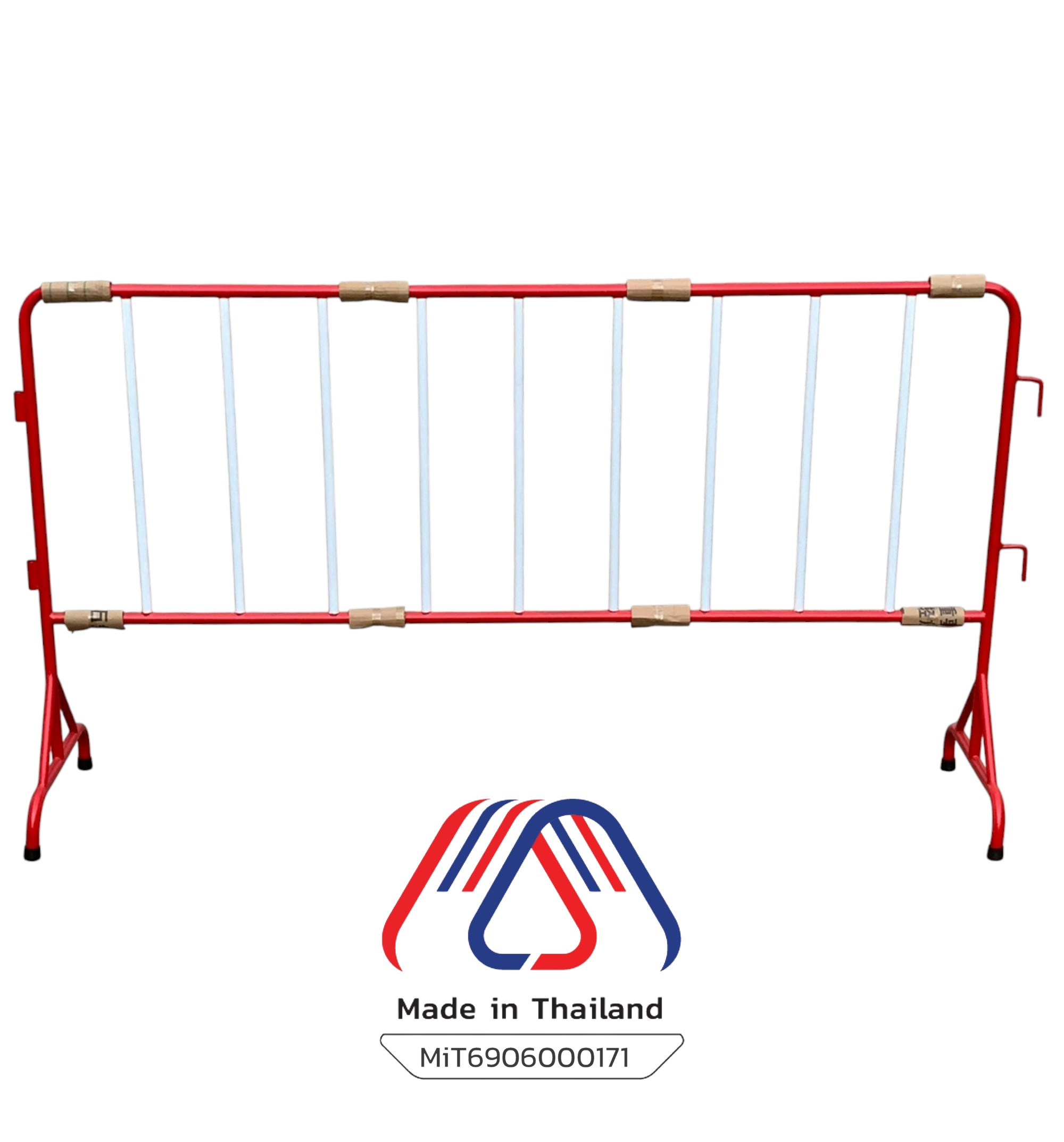 แผงกั้นจราจร 2 เมตร (ฐานยางรอง) | Steel Traffic Barrier 2M.