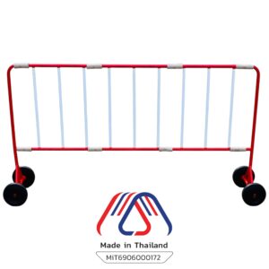 แผงกั้นจราจร 2 เมตร (ล้อ8นิ้ว) | Steel Traffic Barrier 2M.