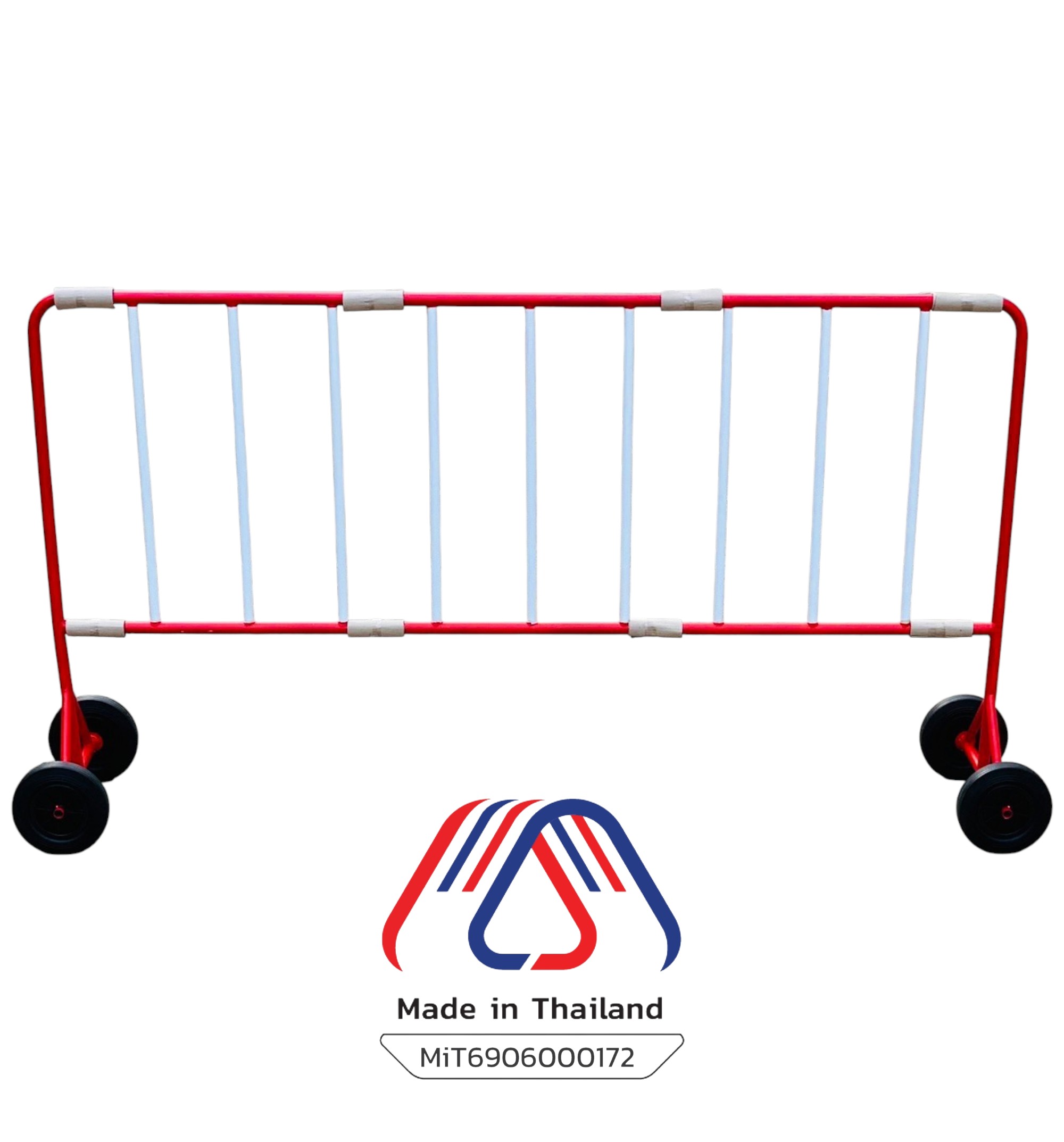 แผงกั้นจราจร 2 เมตร (ล้อ8นิ้ว) | Steel Traffic Barrier 2M.