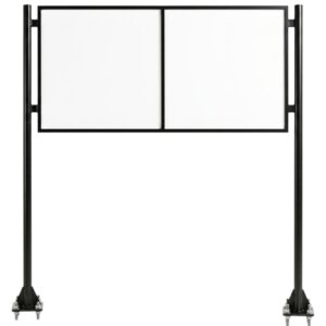 โครงป้าย 2 เสา ฐานเพลท | 2 Post Sign Frame Plate
